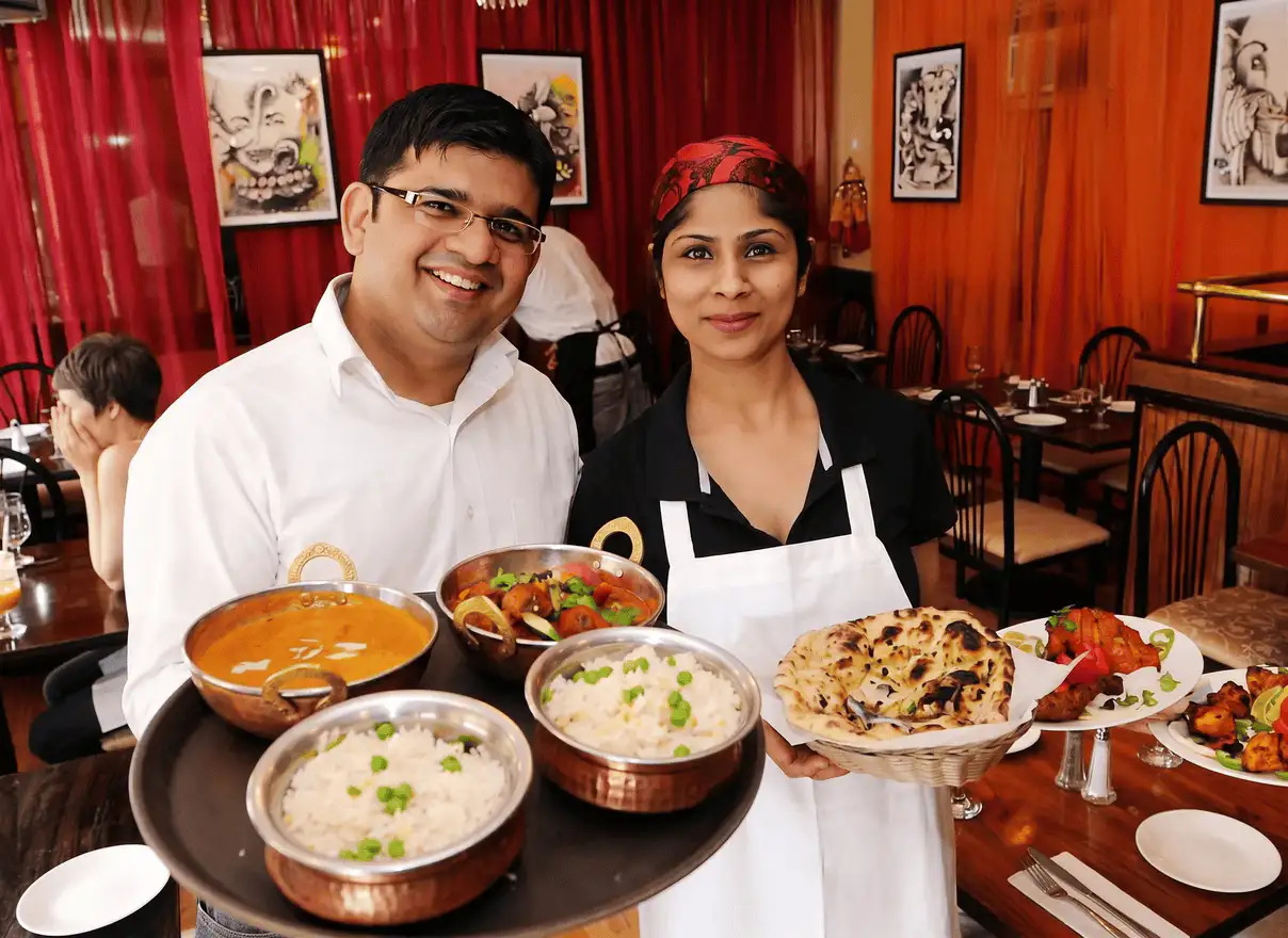 Vinod and Charu at Bengal Tiger in NYC