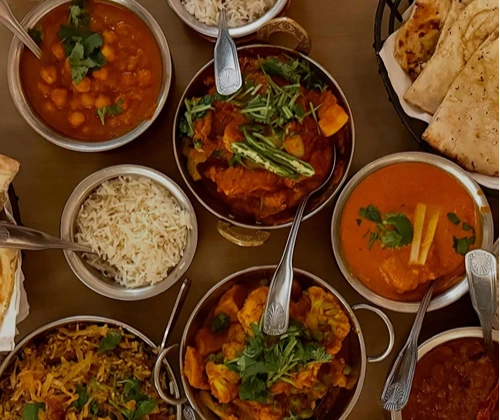 Italian dishes at Bengal Tiger Indian Food in NYC